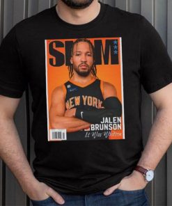 Jalen Brunson New York Knicks NBA Slam Cover Tee Shirt