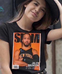 Jalen Brunson New York Knicks NBA Slam Cover Tee Shirt