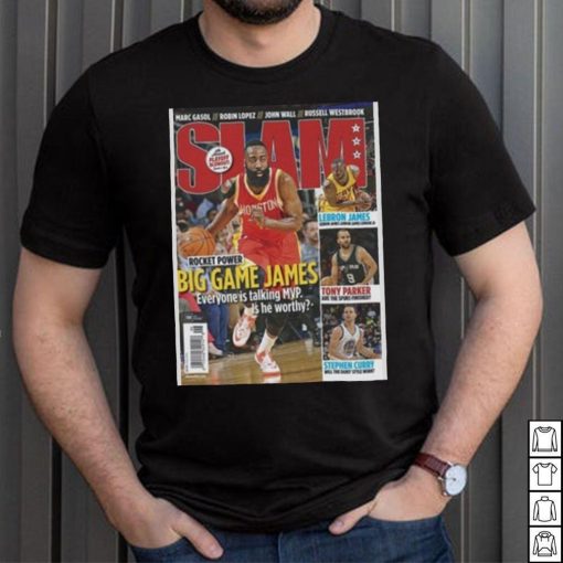 James Harden Houston Rockets NBA SLAM Cover Tee Shirt