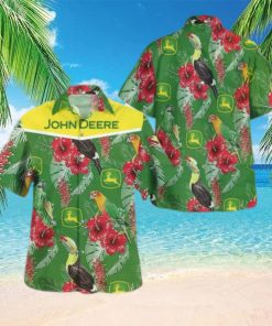 John Deere Parrot Hawaiian Shirt