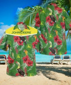 John Deere Parrot Hawaiian Shirt