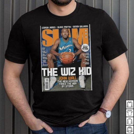 John Wall NBA Washington Wizards The Wiz Kid Slam Cover Tee Shirt