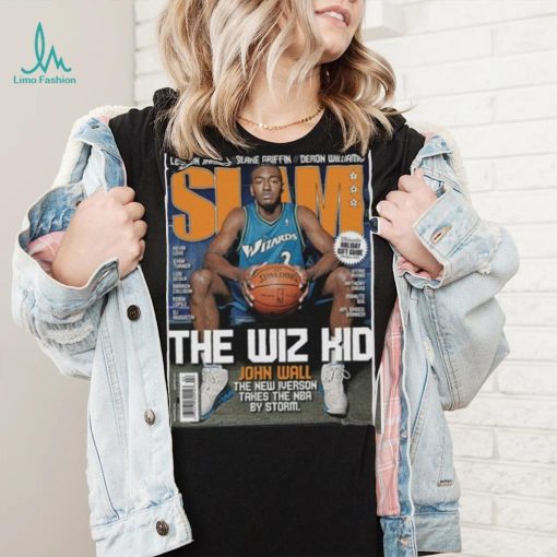 John Wall NBA Washington Wizards The Wiz Kid Slam Cover Tee Shirt