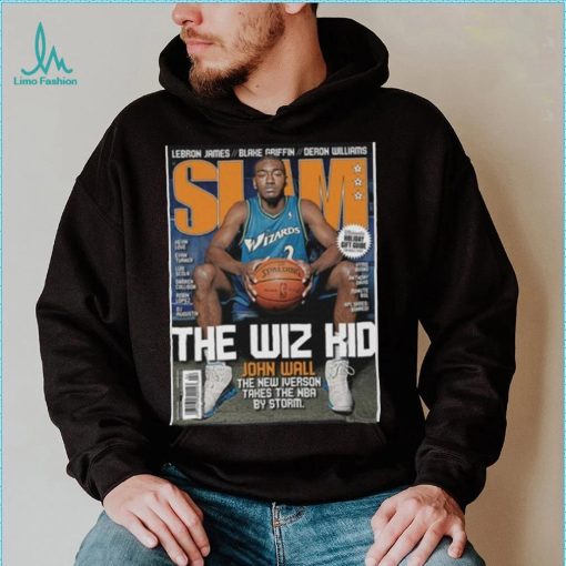 John Wall NBA Washington Wizards The Wiz Kid Slam Cover Tee Shirt