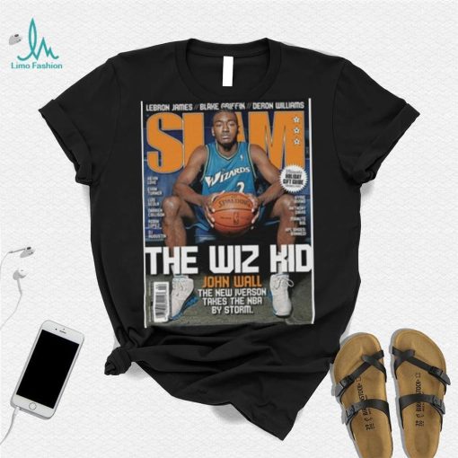 John Wall NBA Washington Wizards The Wiz Kid Slam Cover Tee Shirt