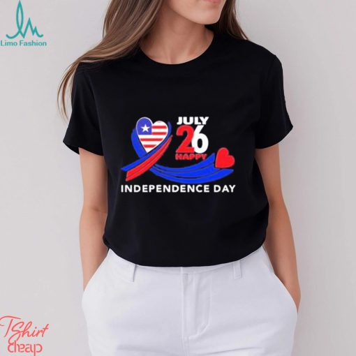 July 26 happy independence day shirt