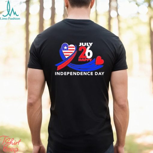 July 26 happy independence day shirt