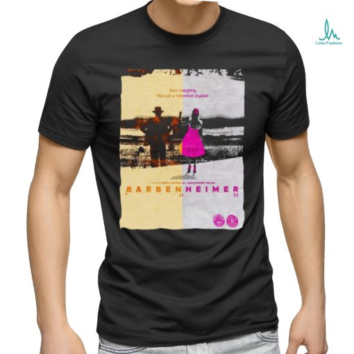 July movie barbie and oppenheimer 2023 barbenheimer poster shirt