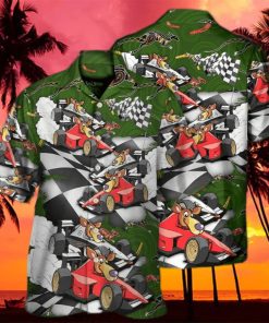 Kangraroo Racing Formula One Car Racing Australian Vibe 2 Hawaiian Shirt