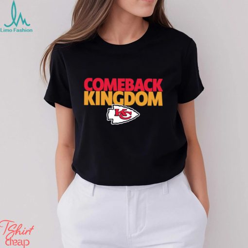 Kansas City Chiefs comeback kingdom American foolball logo shirt