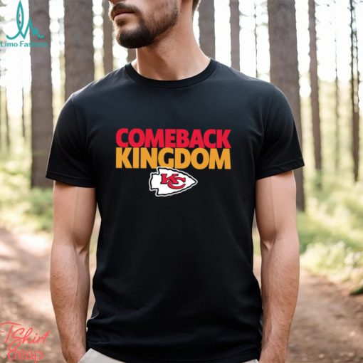 Kansas City Chiefs comeback kingdom American foolball logo shirt