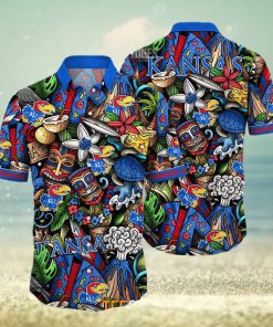 Kansas Jayhawks Ncaa Mens Floral Special Design Hawaiian Shirt