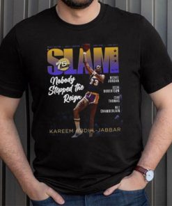 Kareem Abdul Jabbar Los Angeles Lakers NBA Slam Cover Tee Shirt