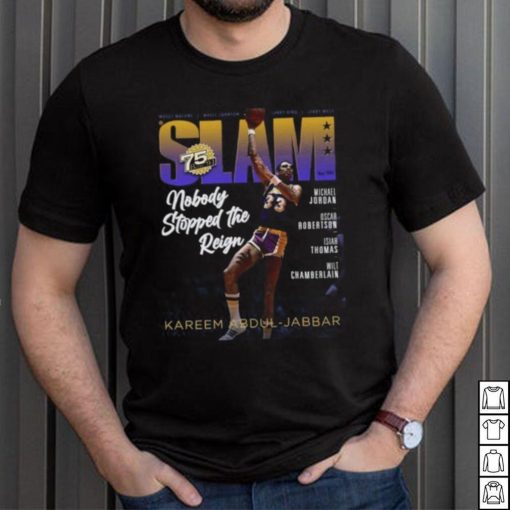 Kareem Abdul Jabbar Los Angeles Lakers NBA Slam Cover Tee Shirt