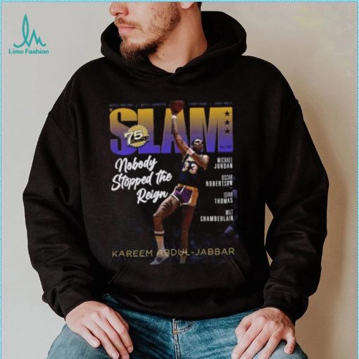 Kareem Abdul Jabbar Los Angeles Lakers NBA Slam Cover Tee Shirt