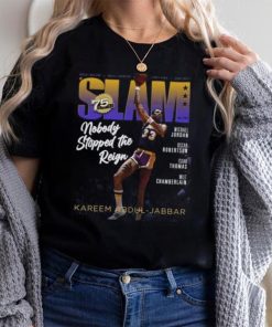 Kareem Abdul Jabbar Los Angeles Lakers NBA Slam Cover Tee Shirt