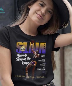 Kareem Abdul Jabbar Los Angeles Lakers NBA Slam Cover Tee Shirt