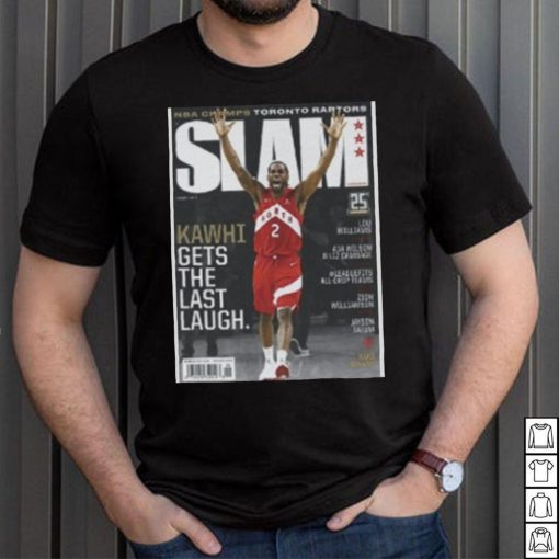 Kawhi Leonard Toronto Raptors NBA Slam Cover Tee Shirt