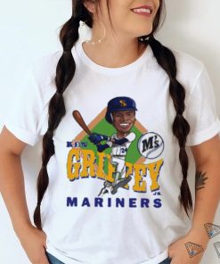 Ken Griffey Jr. Seattle Mariners Baseball Cartoon Shirt - Ink In Action