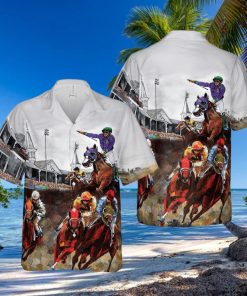 Kentucky Derby Horse Racing 3D Hawaiian Shirt