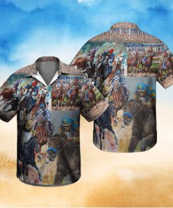 Kentucky Derby Horse Racing Hawaiian Shirt