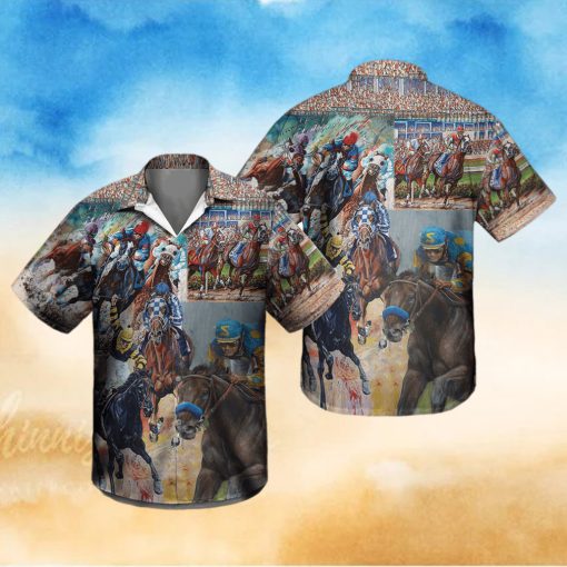 Kentucky Derby Horse Racing Hawaiian Shirt