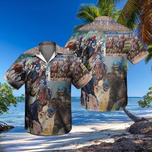 Kentucky Derby Horse Racing Hawaiian Shirt