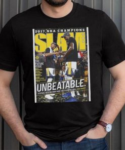Kevin Durant Stephen Curry Golden State Warriors 2017 Championship NBA Slam Cover Tee Shirt