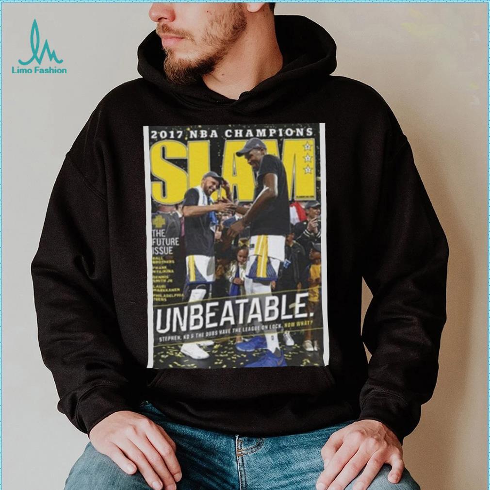 Kevin Durant Stephen Curry Golden State Warriors 2017 Championship NBA Slam Cover Tee Shirt Kevin Durant Stephen Curry Golden State Warriors 2017 Championship NBA Slam Cover Tee Shirt