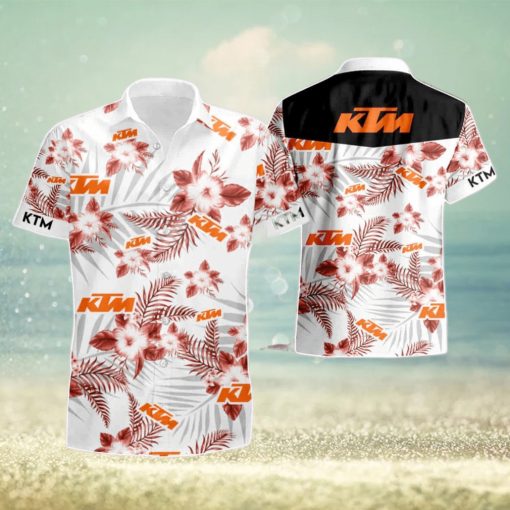 Ktm Logo Summer Beach Hawaiian Shirt