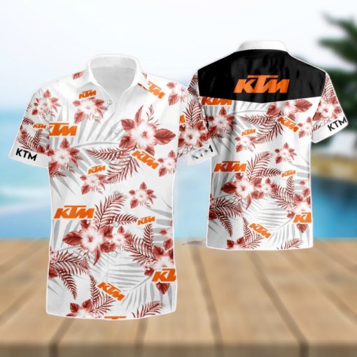 Ktm Logo Summer Beach Hawaiian Shirt