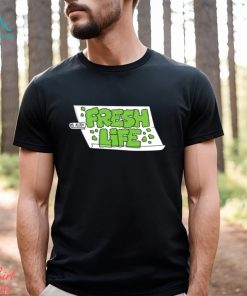 Kush fresh life green funny text shirt