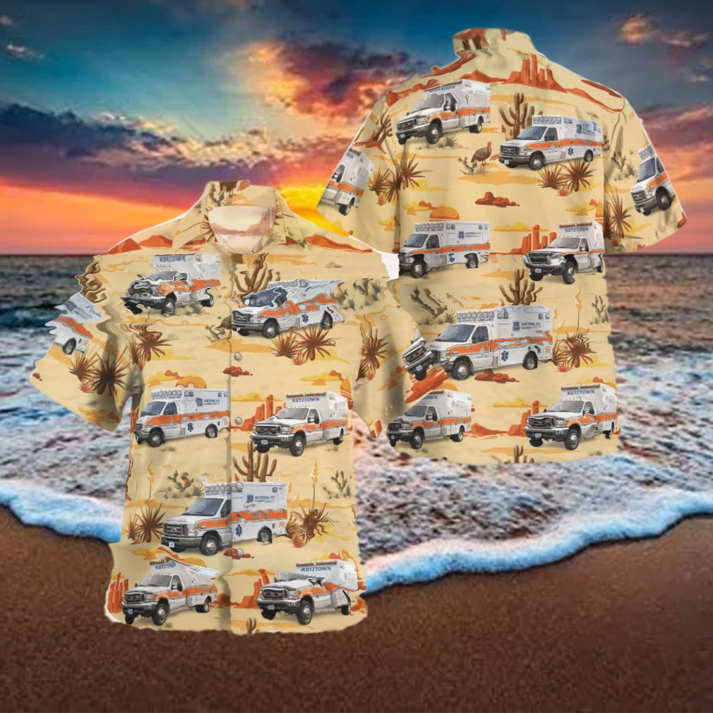 Kutztown Ambulance Kutztown Pennsylvania Hawaiian Shirt Kutztown Ambulance Kutztown Pennsylvania Hawaiian Shirt