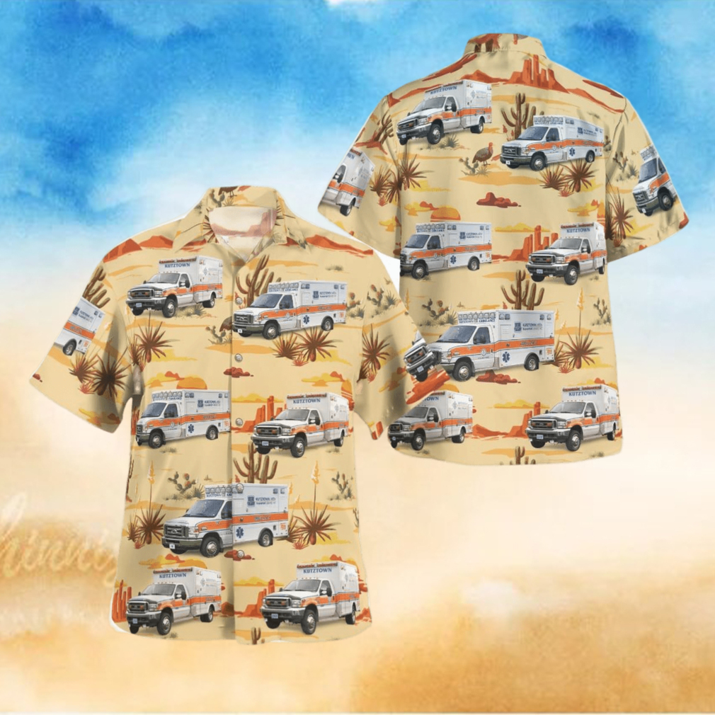Kutztown Ambulance Kutztown Pennsylvania Hawaiian Shirt Kutztown Ambulance Kutztown Pennsylvania Hawaiian Shirt