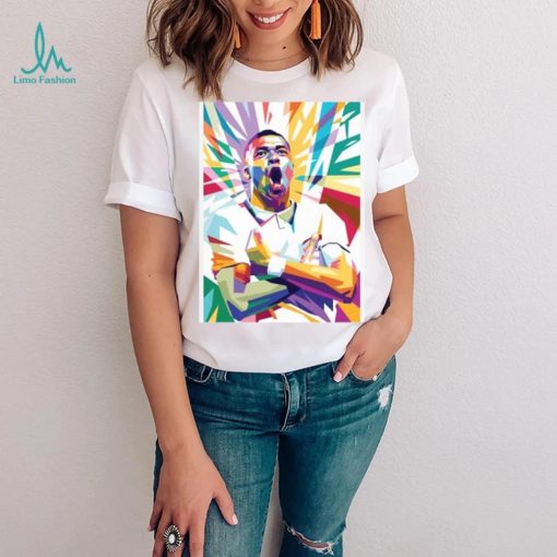 Kylian Mbappe illustration Kids T Shirt