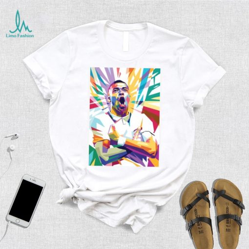 Kylian Mbappe illustration Kids T Shirt