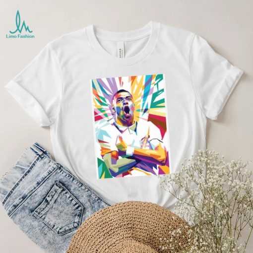 Kylian Mbappe illustration Kids T Shirt