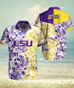 LSU TIGERS Tropical Style Hawaiian Shirt And Shorts For Fans hawaiian shirt