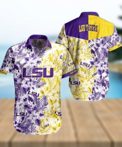 LSU TIGERS Tropical Style Hawaiian Shirt And Shorts For Fans hawaiian shirt