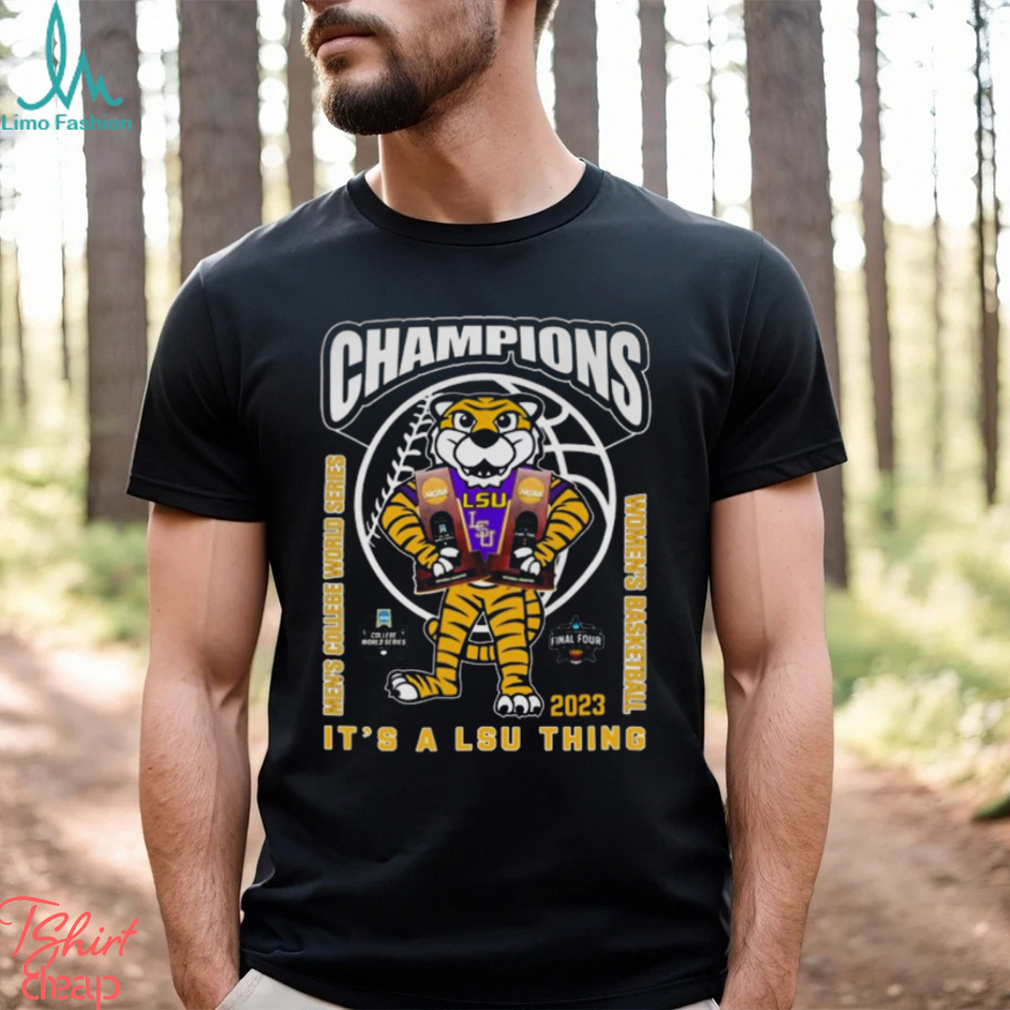 LSU Tigers Mike the Tiger Champions 2023 Men's Baseball And