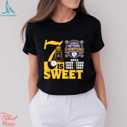 LSU Tigers National Champs 2023 Baseball 7 Time T Shirt