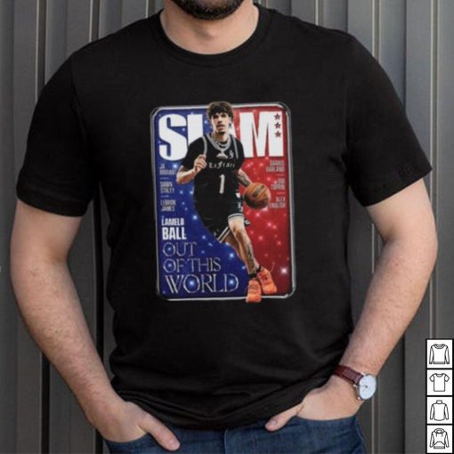 LaMelo Ball Charlotte Hornets NBA Slam Cover Tee Shirt