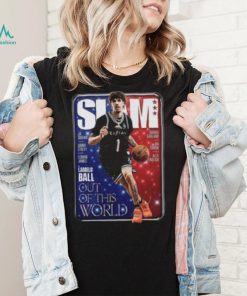 LaMelo Ball Charlotte Hornets NBA Slam Cover Tee Shirt