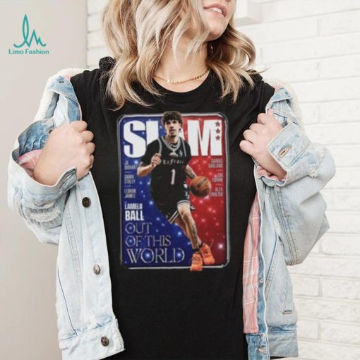 LaMelo Ball Charlotte Hornets NBA Slam Cover Tee Shirt