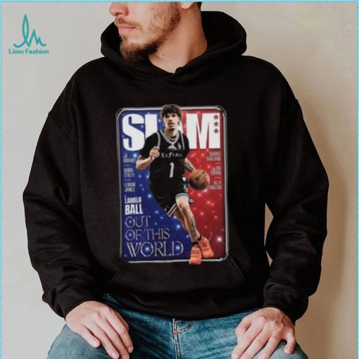 LaMelo Ball Charlotte Hornets NBA Slam Cover Tee Shirt