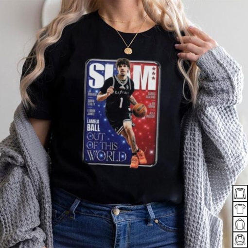 LaMelo Ball Charlotte Hornets NBA Slam Cover Tee Shirt