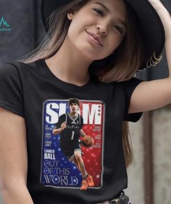 LaMelo Ball Charlotte Hornets NBA Slam Cover Tee Shirt