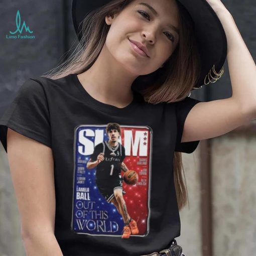 LaMelo Ball Charlotte Hornets NBA Slam Cover Tee Shirt