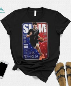 LaMelo Ball Charlotte Hornets NBA Slam Cover Tee Shirt