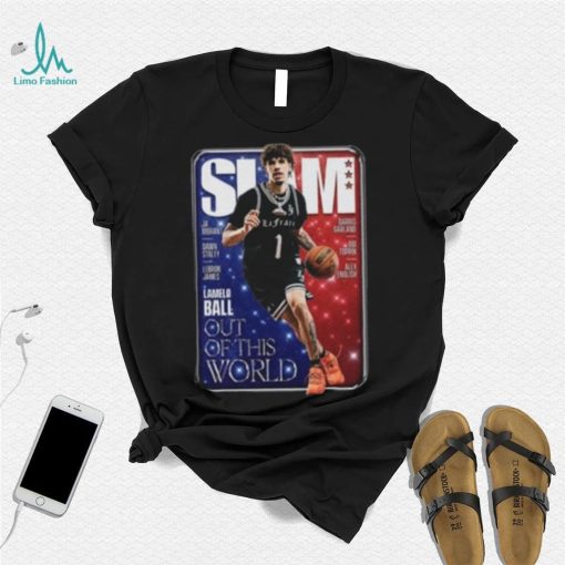 LaMelo Ball Charlotte Hornets NBA Slam Cover Tee Shirt